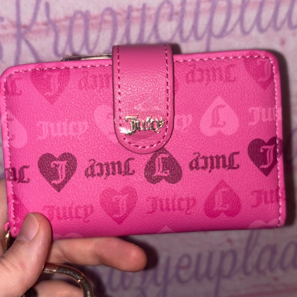 Juicy Couture Heart Dark Pink wallet